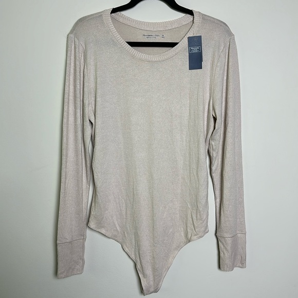 NWT Abercrombie & Fitch Soft AF Cozy‎ Lightweight Sweater Bodysuit - Picture 1 of 6